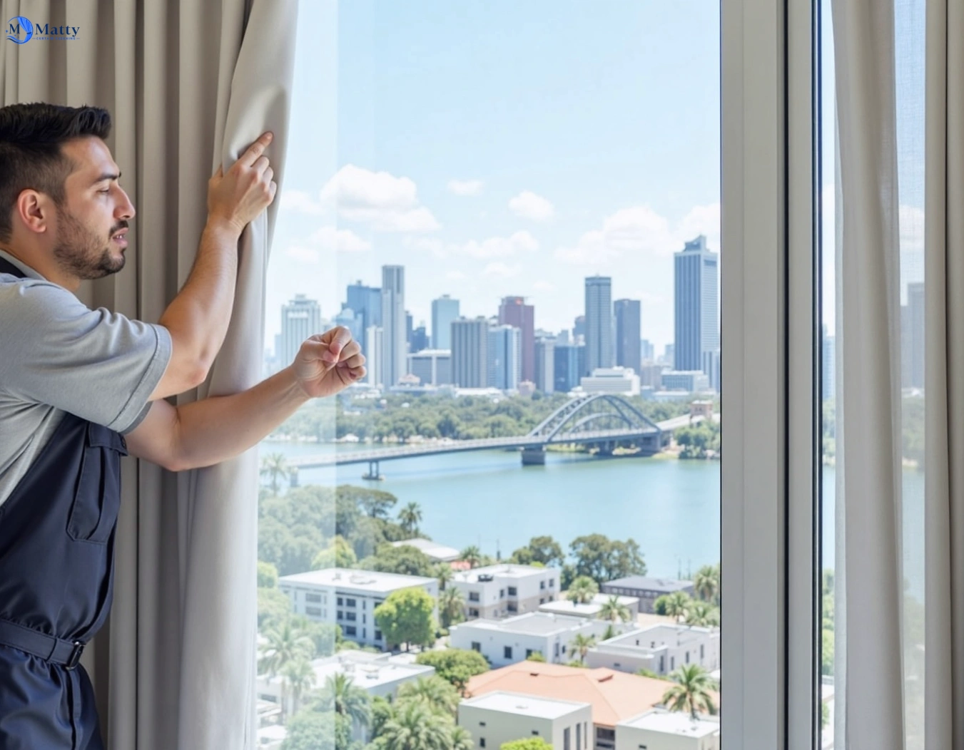 Professional curtain steam cleaning service bickley-vale-nsw QLD by Matty Curtain Cleaning