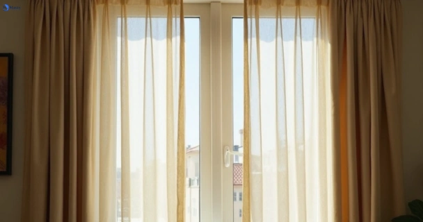 Dull dusty drapes in bickley-vale-nsw before professional cleaning